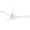 Progress Lighting Trevina II 3-Light Ceiling Fan, Brushed Nickel, Integrated LED, White Shade - 3 of 4