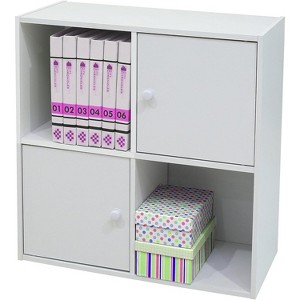Kings Brand Furniture Charles Bookcase, White - 1 of 3