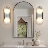 CityFurn 13.8" Wall Sconces with Alabaster Shade (Set of 2) - 2 of 4