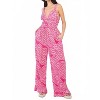 Women's Pleated Sleeveless Wide Leg Jumpsuit - VERY J L - 4 of 4