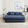 CENGHU Chenille 2-seater Lazy Sofa Bed, Comfy Sofa- Deep Seat Couch, Sleeper Sofa - 3 of 4