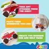 Joyfy 36 Pcs Make a face Stickers for Kids  9"x6" Make Your Own Monster Truck Stickers Party Favors Kids Crafts  Goodie  Stuffers Classroom Activities - 3 of 4