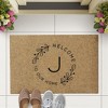 Personalization Mall Welcome Wreath Personalized 18x27 Synthetic Coir Doormat - 2 of 4