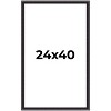 PosterPalooza | Antique Red Picture Frame - UV Acrylic, Foam Board Backing, Hanging Hardware - 2 of 4