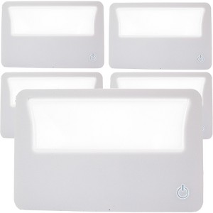 5 Star Super Deals 4 LED Credit Card Magnifying Glass Compact Slim Size 3X Magnifier Illuminated Lens Wallet Reader - Crafts Portable Travel - 1 of 4