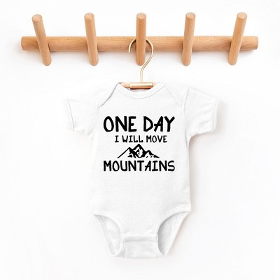 The Juniper Shop One Day I Will Move Mountains Baby Bodysuit