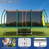 BestParts 10x16FT Rectangle Trampoline with Ladder, Safety Net & Soccer Basket – Green Steel Frame - 3 of 4