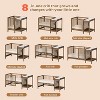 JOYMOR 8 in 1 Convertible Crib with Changer, Include 2” Mattress, Converts to Bassinet, Mid Crib, Full Size Crib, Daybed,Toddler Bed and Playard - 2 of 4