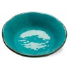 tagltd 10oz. 7 in. Veranda Cracked Glazed Solid Ocean Blue Wavy Edge Melamine Serving Bowls 4 pc Dishwasher Safe Indoor Outdoor - 4 of 4