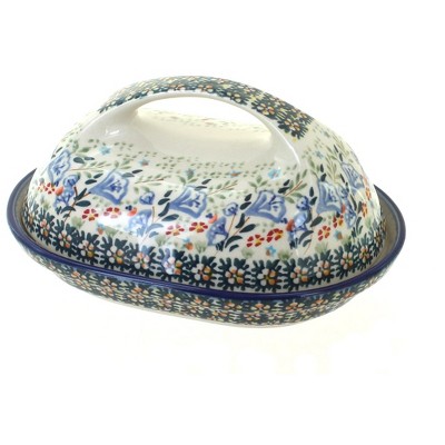 Blue Rose Polish Pottery M077 Manufaktura Butter Dish