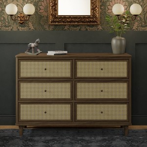 Namesake Marin with Cane 6 Drawer Assembled Dresser - 1 of 4