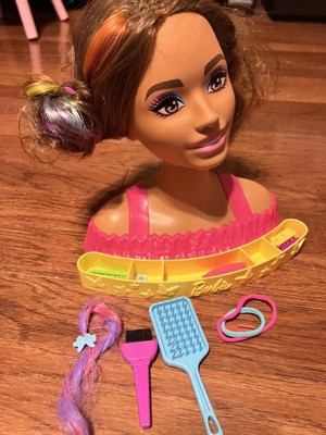 Barbie Totally Hair Neon Rainbow Deluxe Styling Head : Target