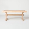 Pedestal Wood Coffee Table - Natural - Hearth & Hand™ with Magnolia - image 3 of 4