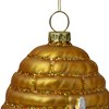 Northlight 3.5" Gold Holiday Collections Glass Beehive Christmas Ornament - image 4 of 4