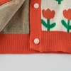 MyKIs-USA Baby Girl All Over Floral Pattern Knitted Cardigan In Autumn Outfits - 4 of 4