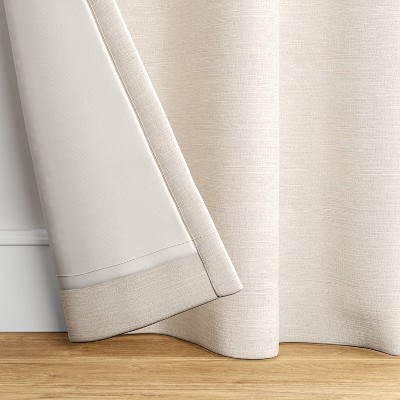 1pc Blackout Textural Overlay Window Curtain Panel - Threshold™ : Target