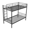 ONWITH Twin Over Twin Metal Bunk Bed Black - 4 of 4