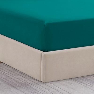 Solid Flannel Fitted Sheet, Bottom Sheets with Built in Sheet Straps by Sweet Home Collection®
