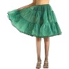 Bella Sous | Organza Petticoat | Adults Classic Multi-Layered Short Skirt Perfect Dance Performances | 416 (Kelly Green, One Size) - 2 of 3