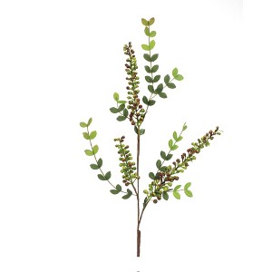 Variegated Red Berry Foliage Spray (Set of 6) - 1 of 3