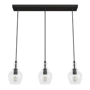 Hunter Fans 6" Maple Park Ceiling Light Noble Bronze Finish - 3 Bulb Linear Cluster for Indoor Use - 1 of 1