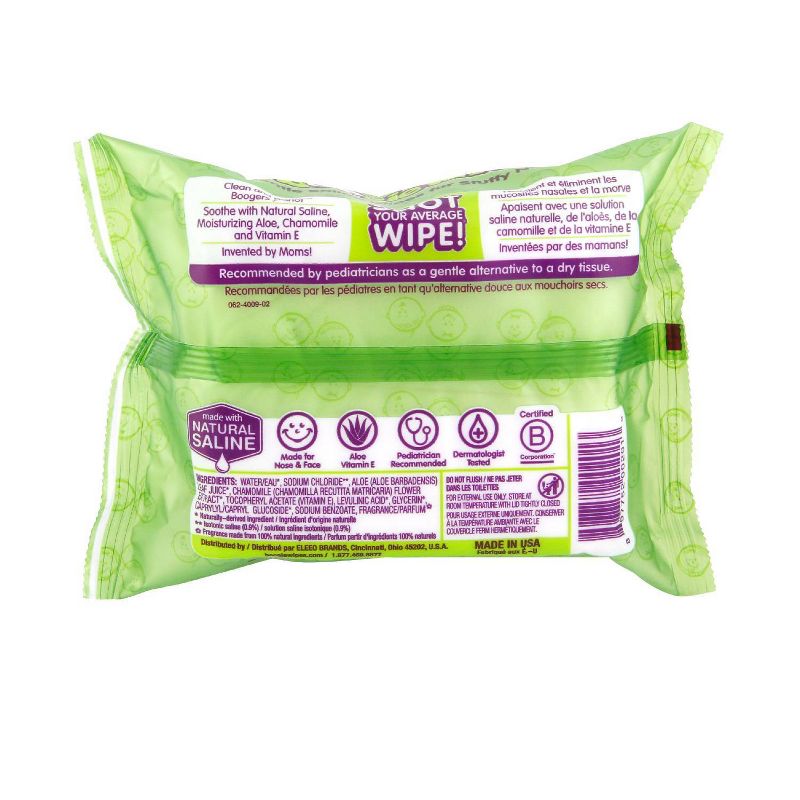 Boogie Wipes Saline Nose Wipes Fresh Scent - 30ct, 3 of 8