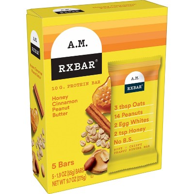 RXBAR A.M. Honey Cinnamon Peanut Butter - 5ct/9.7oz
