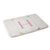 Deny Designs April Lane Art Simple Bow Monogram Memory Foam Bath Mat - 2 of 4