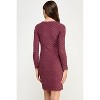Hello Miz Women's Round Neck Long Sleeve Textured Knit Maternity Dress - 3 of 4