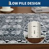 Ultra Soft Area Rug Non Slip, Stain Resistant, Washable Area Rugs for Living Room, Bedroom, Vintage Bloom Area Rug Boho Floral Pattern - 4 of 4