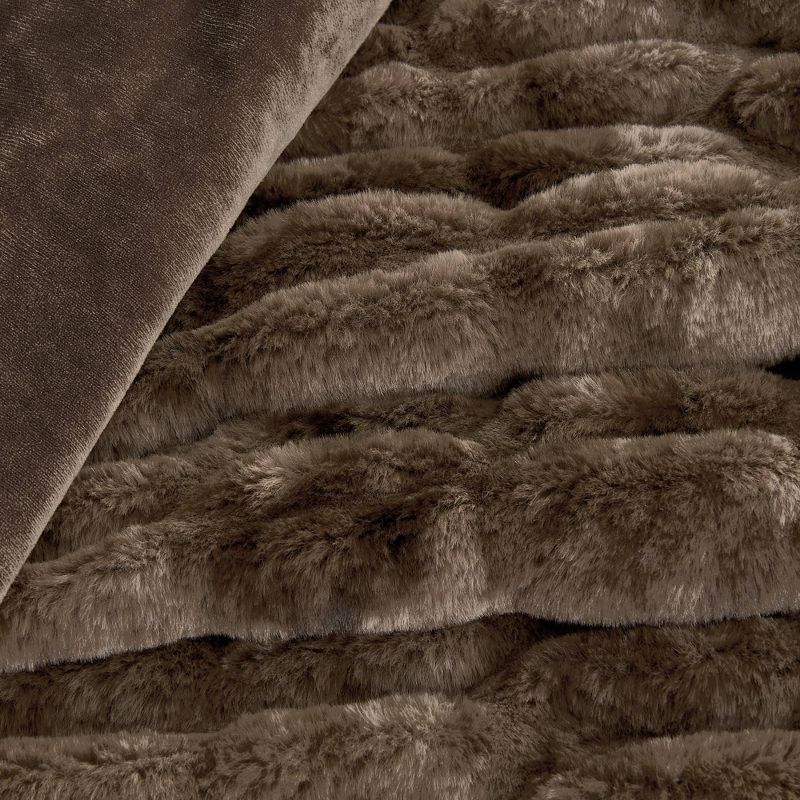 50"x60" Faux Fur Throw Blanket - Isla Jade, 3 of 7