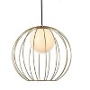 Elegant Lighting Wetzel 1 light brass pendant - 3 of 4