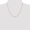 Black Bow Jewelry 1.1mm 14K Rose Gold Solid Flat Cable Chain Necklace - 2 of 4