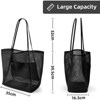 FATMOON Beach Nylon Mesh Tote Bag, Casual Tote Bag Hobo Women Foldable MAX 23L Shoulder Bag For Beach Picnic Vacation - 3 of 4