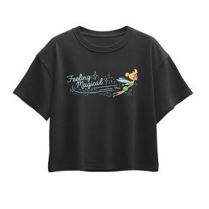 Girls' - Disney - Tink Feeling Magical Short Sleeve Boxy Graphic T-Shirt - 1 of 2