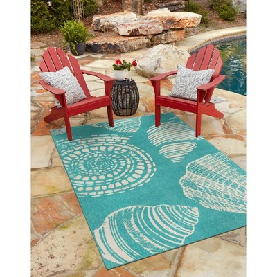 Unique Loom Outdoor Coastal Collection Area Rug - Bodrum (' " x ' "  )