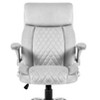 NicBex Office Chair with Adjustable Height Modern Rotatable Velvet Executive Desk Chair with 5 Wheels and Armrests for Office, Study, Bedroom - 4 of 4