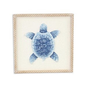 Cheung's Coralia Sea Turtle Metal Relief Wall Art - 1 of 4