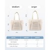 Tote Bag for Women,Large Puffer Work tote bag for 15.In Laptop Teacher Nurse,Lightweight Shoudler Bag for Travel,Daily - 2 of 4