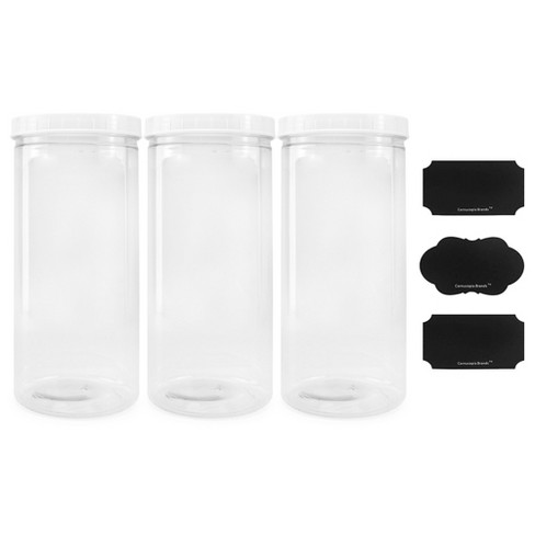 30oz Clear Glass Storage Jar with Lids Wide Mouth Glass Mason Jar