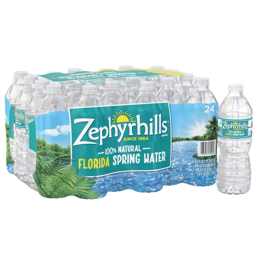 UPC 073430055445 product image for Zephyrhills Brand 100% Natural Spring Water - 24pk/16.9 fl oz Bottles | upcitemdb.com