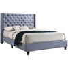 Passion Furniture Julie Tufted UpholsteLow Profile Queen Panel Bed - 2 of 4