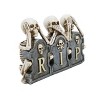 Transpac Resin Skeletons Behind Tombstones Halloween Figurines Multicolor Tabletop Decor for Spooky Celebrations - 4 of 4