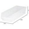 Quantum Storage Systems Economy Shelf Bin, Nesting, 17-7/8"W X 6-5/8"D X 4"H, (7) Divider Slots, Rear Hanglock - 2 of 2