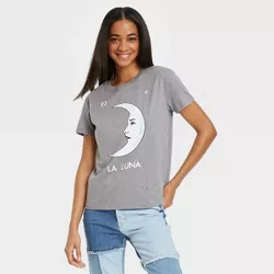 Women's La Luna Short Sleeve Graphic T-Shirt - Heather Gray S