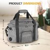 Heynemo Portable Slow Cooker Bag Fits for 6-8 QT, Insulated Travel Bag with See-thought Window, Carry Case with Top Zip Compartment & Adjustable Band - 2 of 4