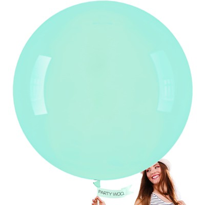 PartyWoo Balloons Mint Ice Cream Theme 36 Inch 4 pcs