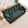 2 Seater Modern Chenille Sofa with High-Resilience Foam Cushions, Tufted Upholstered Sofa Couch, Contemporary Loveseat with Wood Base-Koiai - 4 of 4
