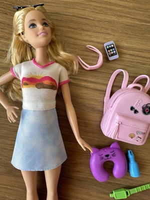 Barbie Doll And Accessories Travel Set With Puppy : Target