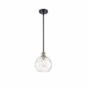 Athens Water Glass - 1 Light Mini Pendant In Industrial Style-10 Inches Tall and 8 Inches Wide - 1 of 1